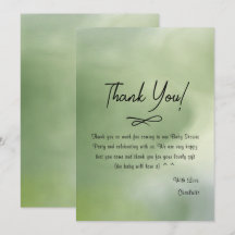 Baby Shower Groene Aquarel Achtergrond