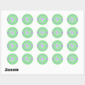 Baby shower Groene Neutrale Sticker (Vel)