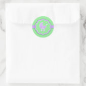 Baby shower Groene Neutrale Sticker (Tas)