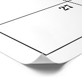 Baby Shower Groene Raad Guessing Kalenderversierin Poster (Hoek)