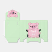 Baby shower Groene varkens Bedankdoosjes (Uitgevouwen)