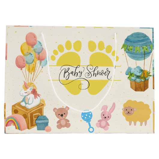 Baby shower Groot Cadeauzakje (Achterkant)