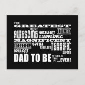 Baby shower Grootste Beste Toekomstige Vaders Vade Uitnodiging Briefkaart (Voorkant)