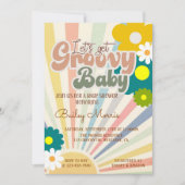 BABY SHOWER, GROOVY BABY, KAART (Voorkant)