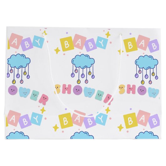 Baby Shower Grote Cadeautas (Achterkant)