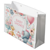 Baby shower Grote Geschenktas Groot Cadeauzakje (Voorkant Gekanteld)