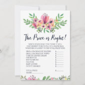 Baby shower Guess het prijsspel Kaart (Voorkant)