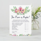 Baby shower Guess het prijsspel Kaart (Staand voorkant)