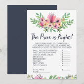 Baby shower Guess het prijsspel Kaart (Voorkant / Achterkant)