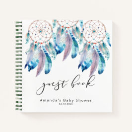 Baby shower Guest Book Boho Drocatcher Shower Notitieboek