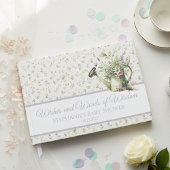 Baby Shower Guest Book - Rustic Floral Wishes Gastenboek