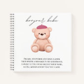 Baby shower Guestbook Bonjour Bebe Frans Notitiebo Notitieboek (Voorkant)