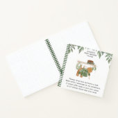Baby shower Guestbook Sage Green Greenery Notitieboek (Binnen)