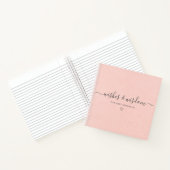 Baby shower-Guestbook - Wisdom Pink Notitieboek (Binnen)