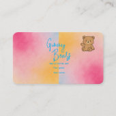 Baby shower Gummy Beer Game – Pastelontwerp Informatiekaartje (Voorkant)