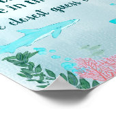 Baby shower Gummy Shark Spel Poster (Hoek)