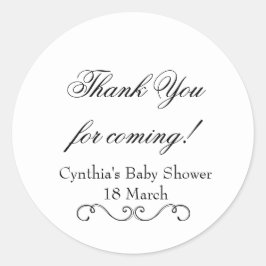 Baby shower gunst Stickers | Aangepaste Stickers