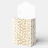 Baby shower gunstbox met lint geometrisch & Baby Bedankdoosjes (Geopend)