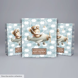 Baby shower gunstzak met Waterverf Pilot Beer Medium Cadeauzakje