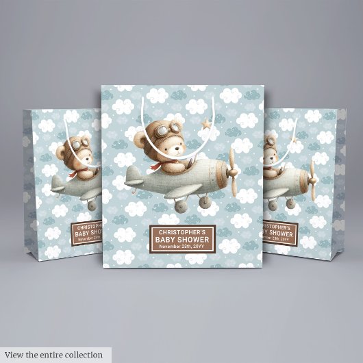 Baby shower gunstzak met Waterverf Pilot Beer Medium Cadeauzakje