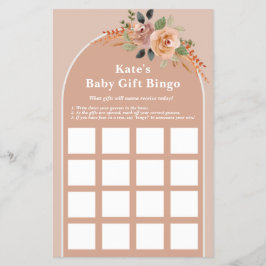 Baby shower Hallo Baby Bingo spelletje, Flyer