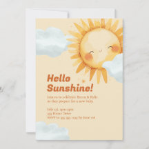 Baby shower Hallo Invitation
