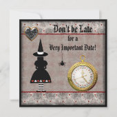 baby shower Halloween Alice in Wonderland Invites Kaart (Voorkant)