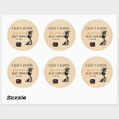Baby shower Halloween Baby Brewing Witch Ronde Sticker (Vel)