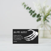 Baby shower Halloween Diaper Raffle Informatiekaartje (Staand voorkant)