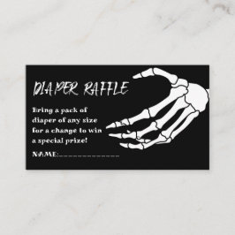Baby shower Halloween Diaper Raffle Informatiekaartje