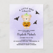 BABY SHOWER HALLOWEEN | Een kleine boe is verschul Briefkaart (Voorkant)