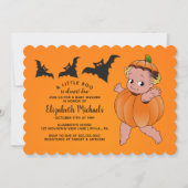 BABY SHOWER HALLOWEEN | Een kleine boe is verschul Kaart (Voorkant)