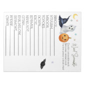 Baby shower - Halloween Ghost Word-cramble-laptop Notitieblok (Voorkant)