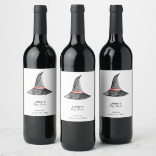 Baby shower Halloween Herfst najaar Eenvoudig Wijn Etiket