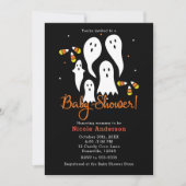 Baby shower Halloween Party Ghosts & Candy Corn Kaart (Voorkant)