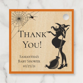 Baby shower Halloween Witch Bedankjes Labels