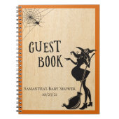Baby shower Halloween Witch Guest Book Notitieboek (Voorkant)
