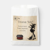Baby shower Halloween Witch Treat Snoep Bedankzakje (Voorkant)