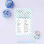 Baby Shower Handtasspel Flyer (Enkel)