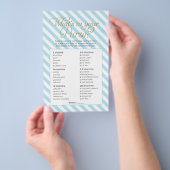 Baby Shower Handtasspel Flyer (Hand)