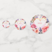 Baby shower hart confetti (Achterkanten)