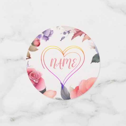 Baby shower hart confetti (Kleine voorkant)