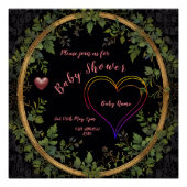 Baby shower hart perfect poster (Voorkant)