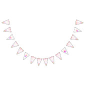 Baby shower hart vlaggetjes (Alle)
