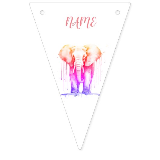 Baby shower hart vlaggetjes (Derde vlag)