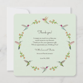 Baby shower Hartelijk dank