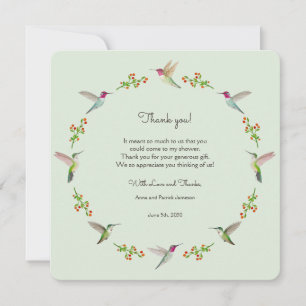 Baby shower Hartelijk dank