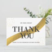 Baby shower Hartelijk dank (Staand voorkant)