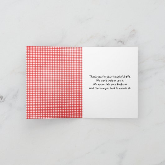 Baby shower Hartelijk dank Bedankkaart (Binnen)