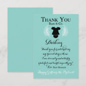 baby shower Hartelijk dank Bedankkaart (Voorkant / Achterkant)